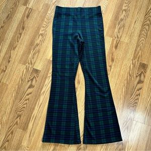 Topshop Plaid Flare Pants Size 8-10 NWT